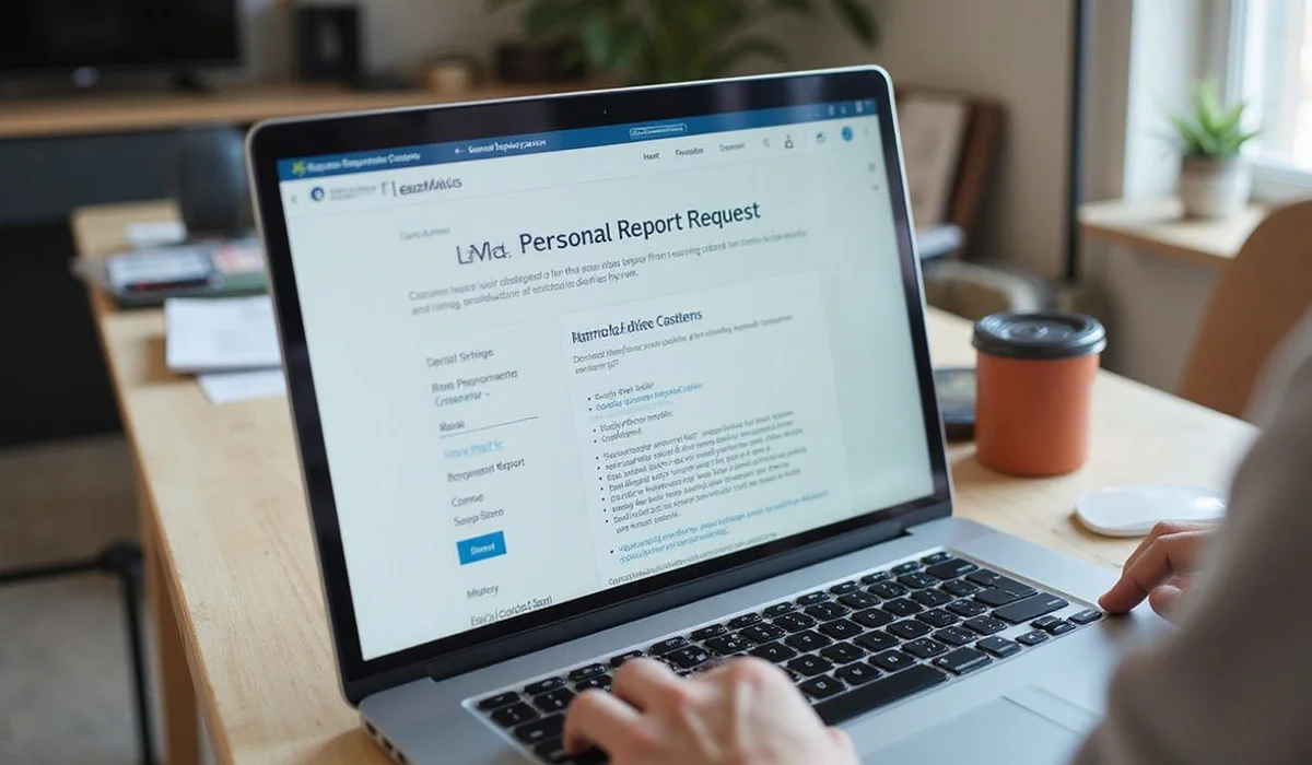 LexisNexis personal report request form