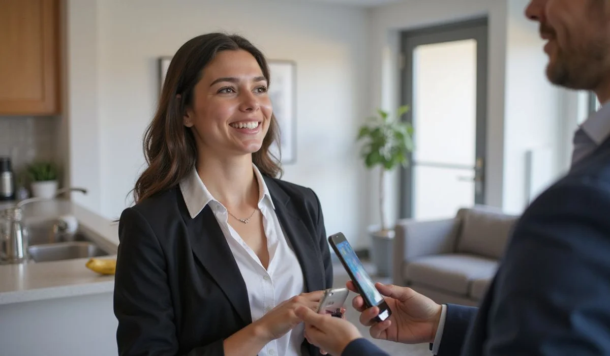 Renter at Greystar property tour
