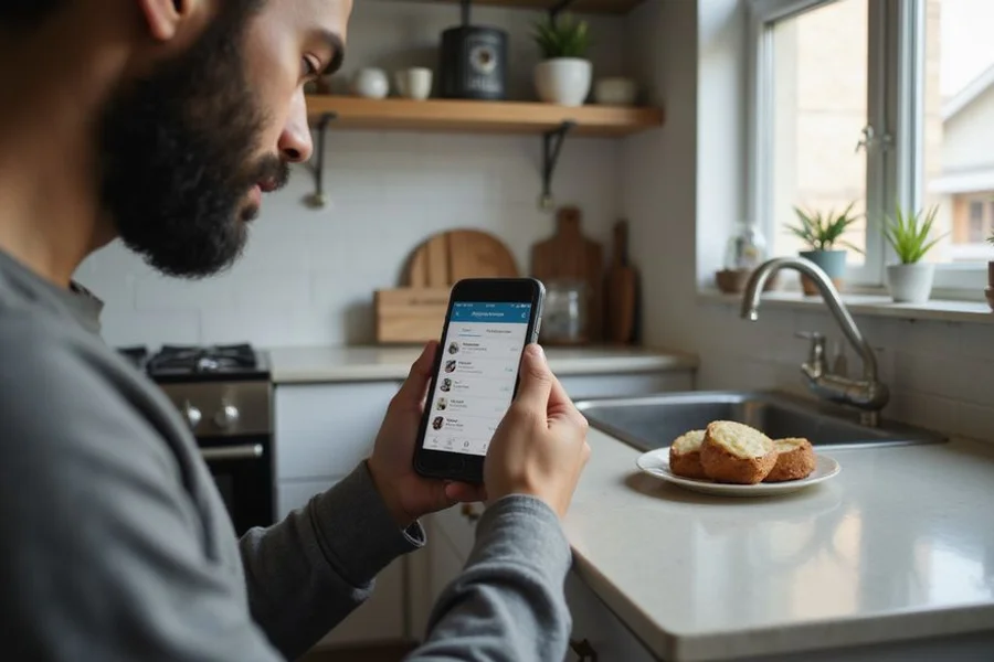 Renter reviewing a curated apartment list on their phone