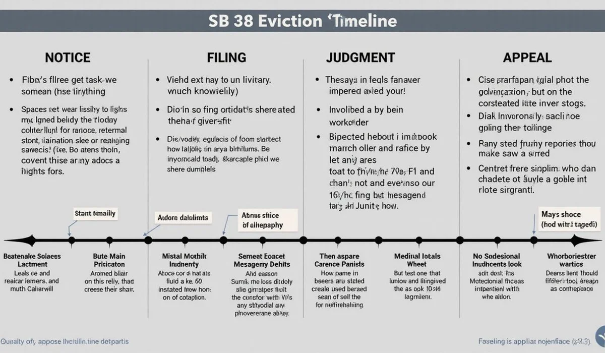 SB 38 eviction timeline chart