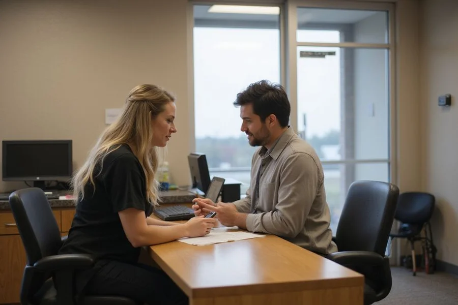 Texas apartment leasing office