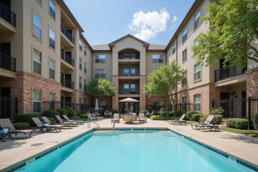 Texas Class-A apartment building exterior